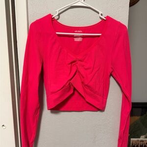 Vibrant Pink Long Sleeve Top